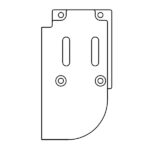 Rostfri skyddsplåt för ACC, vänster